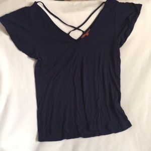 NWT ModCloth Navy cross-back top